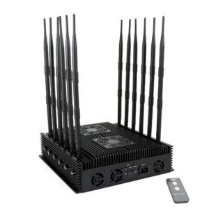 5g cell phone jammer with 12 desktop antennas and remote control 4