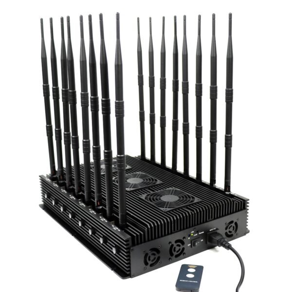 full band cell phone jammer 16 antennas wifi gps lojack uhf vhf 1