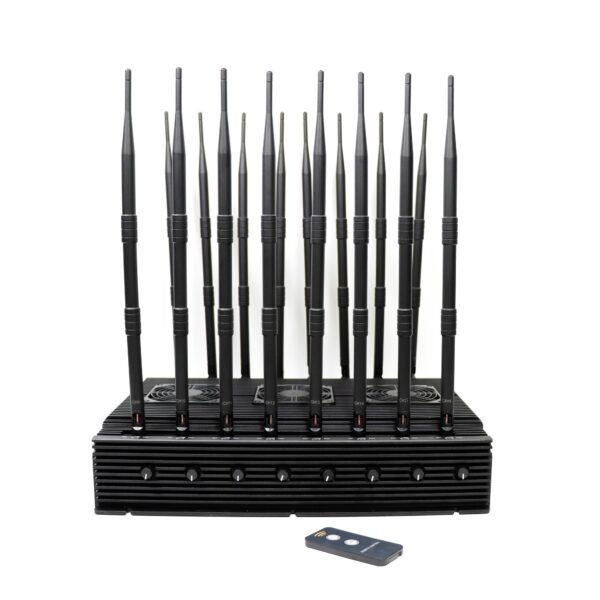 full band cell phone jammer 16 antennas wifi gps lojack uhf vhf 3