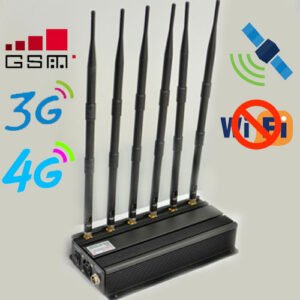 desktop gps wifi cell phone jammer with 6 antennas 1