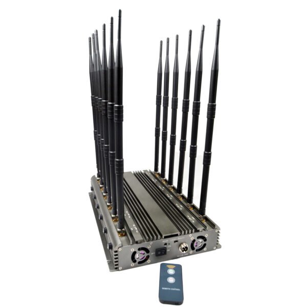 desktop mobile jammer 3g 4g 5g with 12 antennas 3