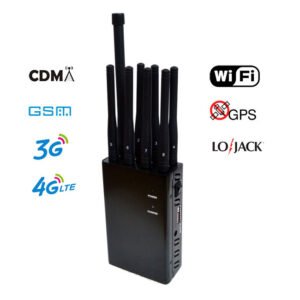 le brouilleur portable gsm 4g à 8 antennes bloque les signaux gps wifi 1